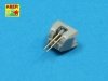 Aber 350L-28 Set of 16 pcs 102 mm Q.F. Mk.XVI barrels for Royal Navy ships (1:350)